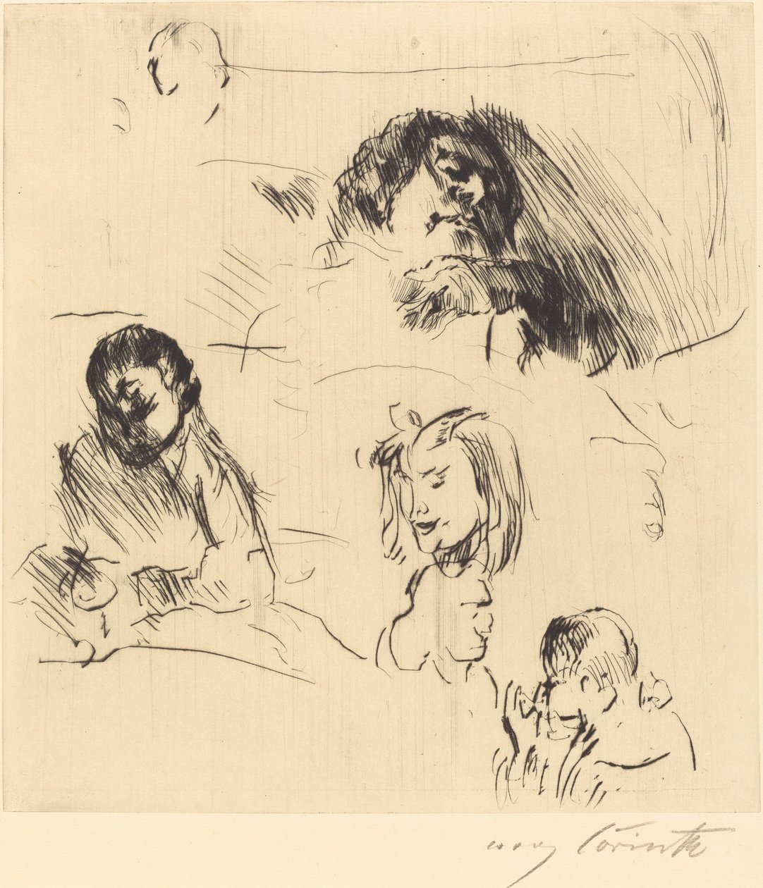 Portrait Sketches by Lovis Corinth