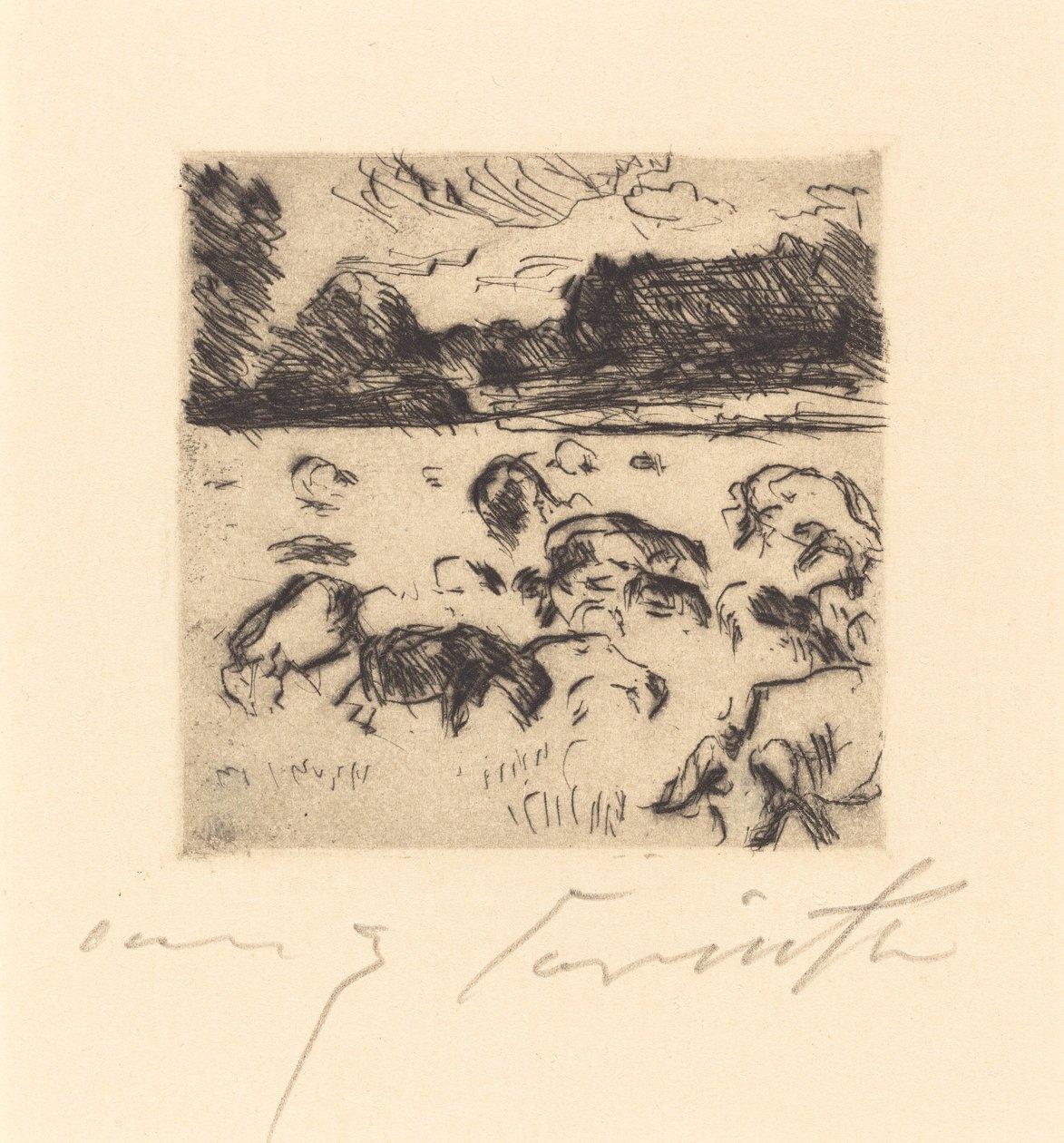 Grazing Sheep, 1916 by Lovis Corinth