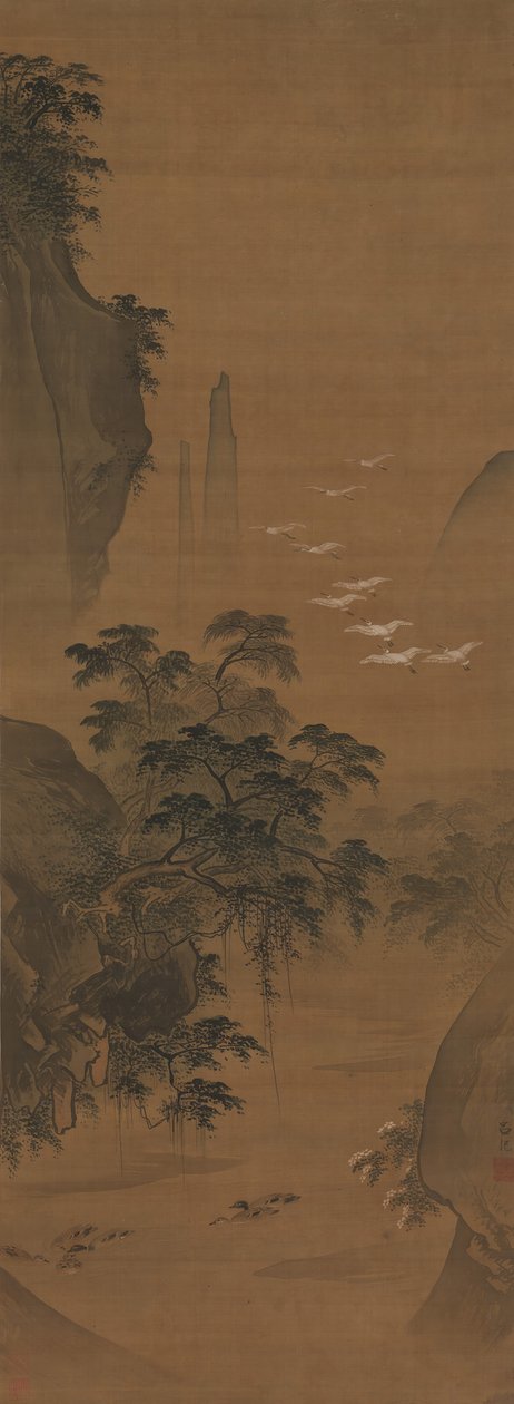 Autumn Landscape with Herons and Ducks by Lu Ji