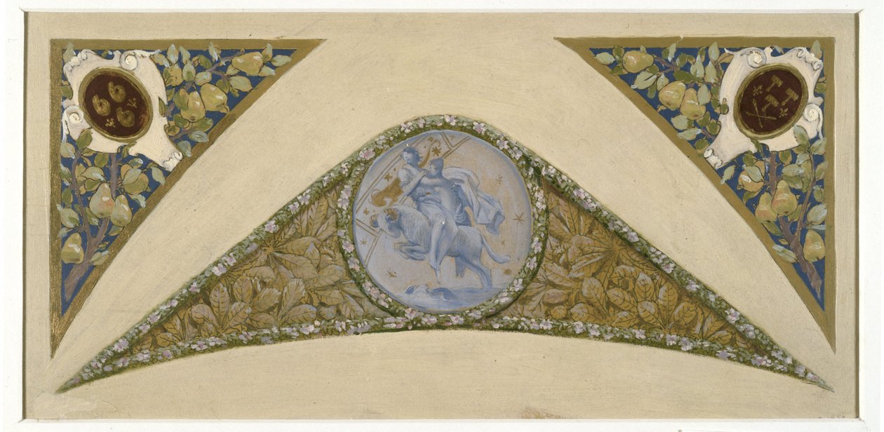 Sketch for the Banqueting Staircase at Paris City Hall: Ram, ca. 1888 -1898 by Luc Oliver Merson