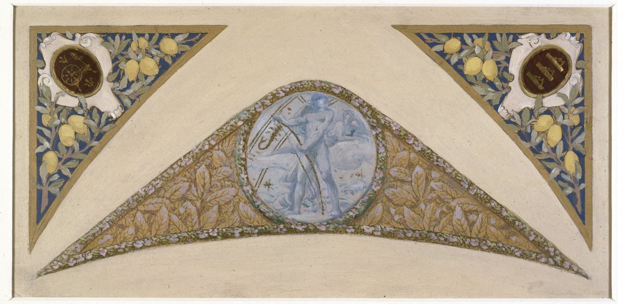 Sketch for the Festive Staircase at Paris City Hall: Cancer, between 1888 and 1898 by Luc Oliver Merson