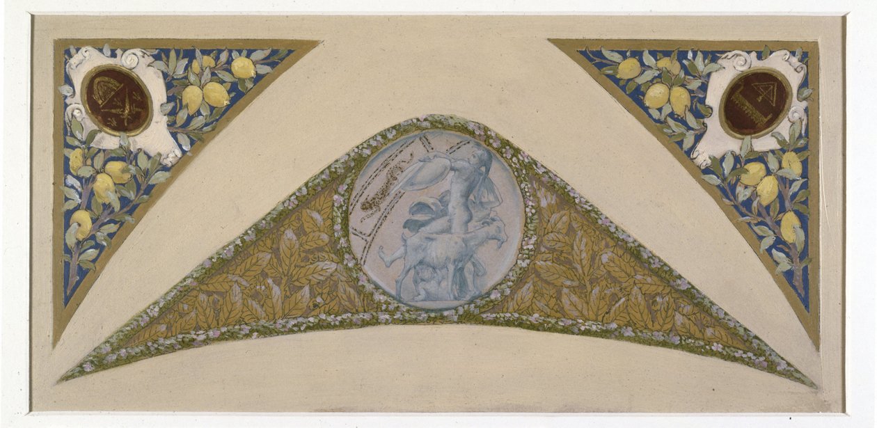 Sketch for the Fêtes staircase at Paris City Hall: Capricorn, between 1888 and 1898 by Luc Oliver Merson