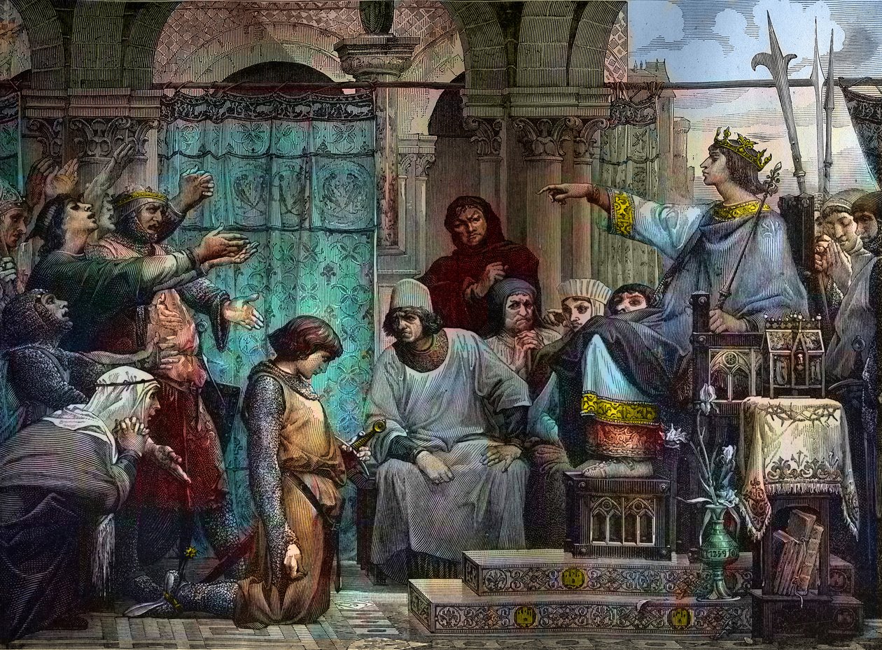 Saint Louis condemns Enguerrand IV de Coucy (1220-1310) - Saint Louis punishing Enguerrand IV of Coucy by Luc Oliver Merson