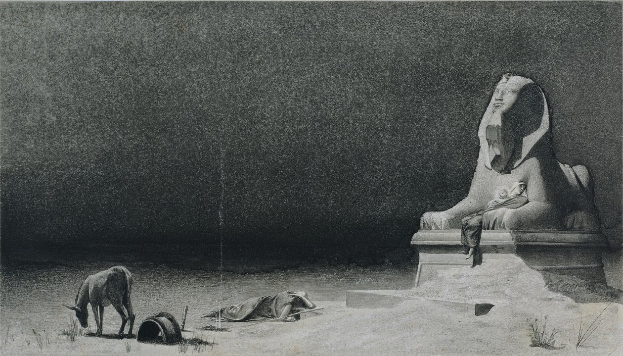 The Rest on the Flight into Egypt (recto) by Luc Olivier Merson