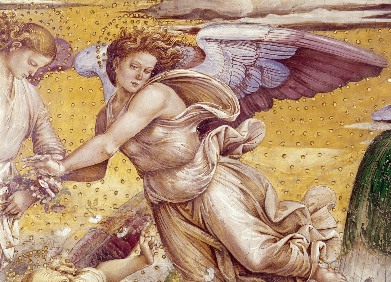 Detail of the Elect in Paradise, from the Chapel of the Madonna di San Brizio, 1499-1504 (detail) by Luca Signorelli