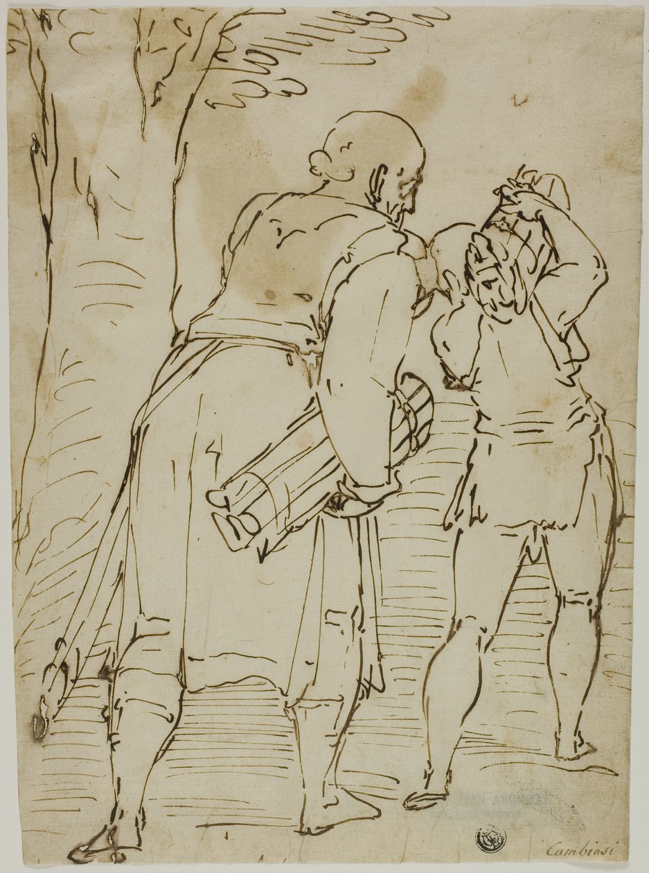 Abraham and Isaac by Luca Cambiaso
