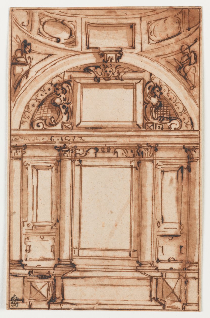 An Architectural Study by Luca Cambiaso