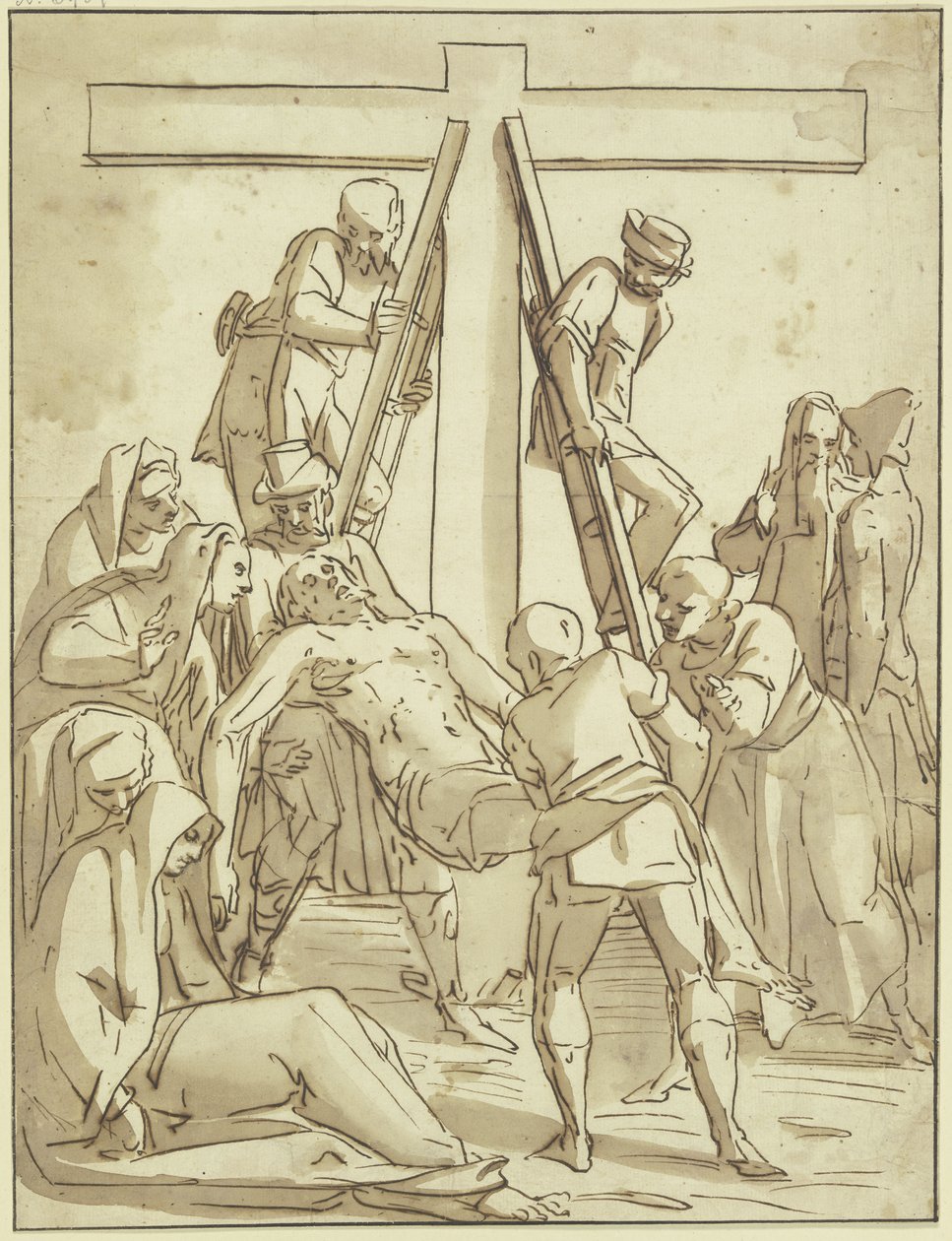 Deposition from the Cross by Luca Cambiaso