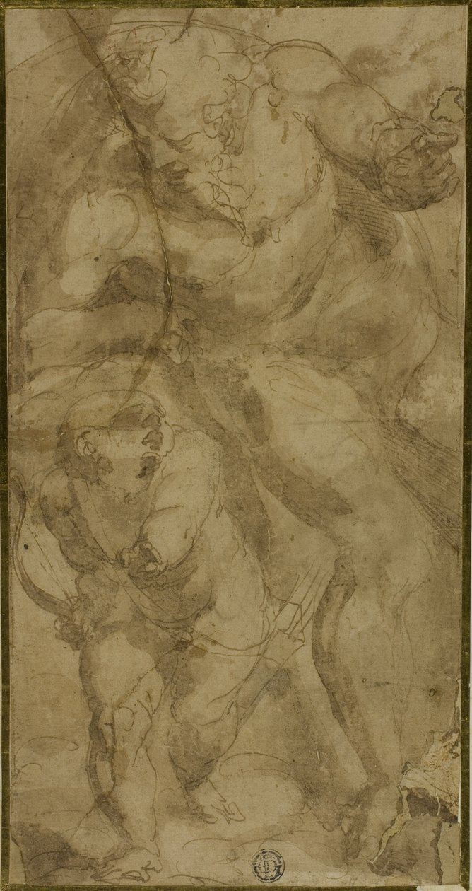 Mars and Cupid by Luca Cambiaso