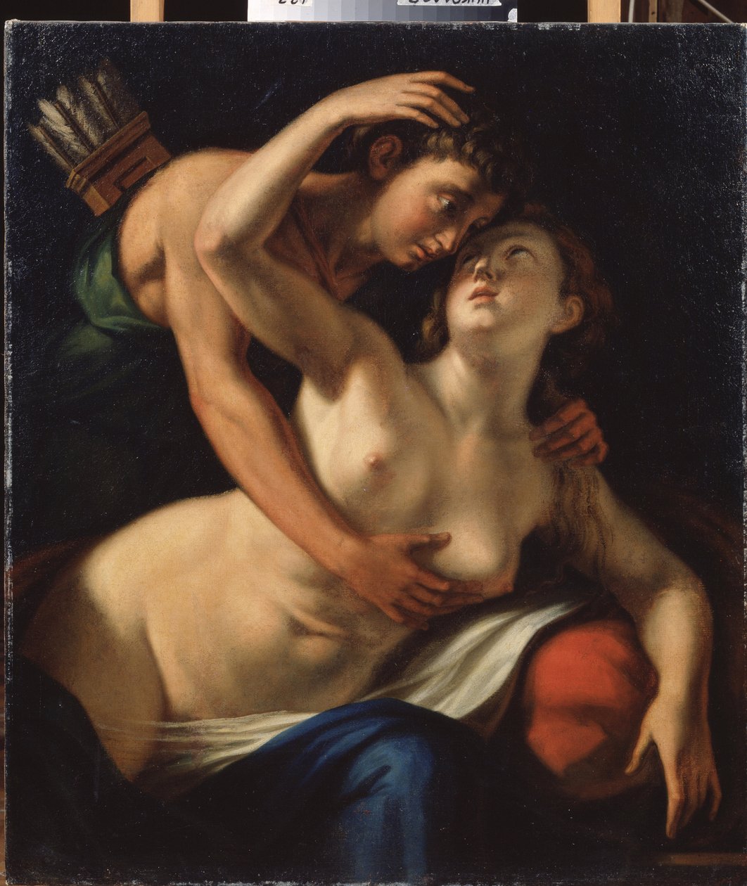 Venus and Adonis by Luca Cambiaso