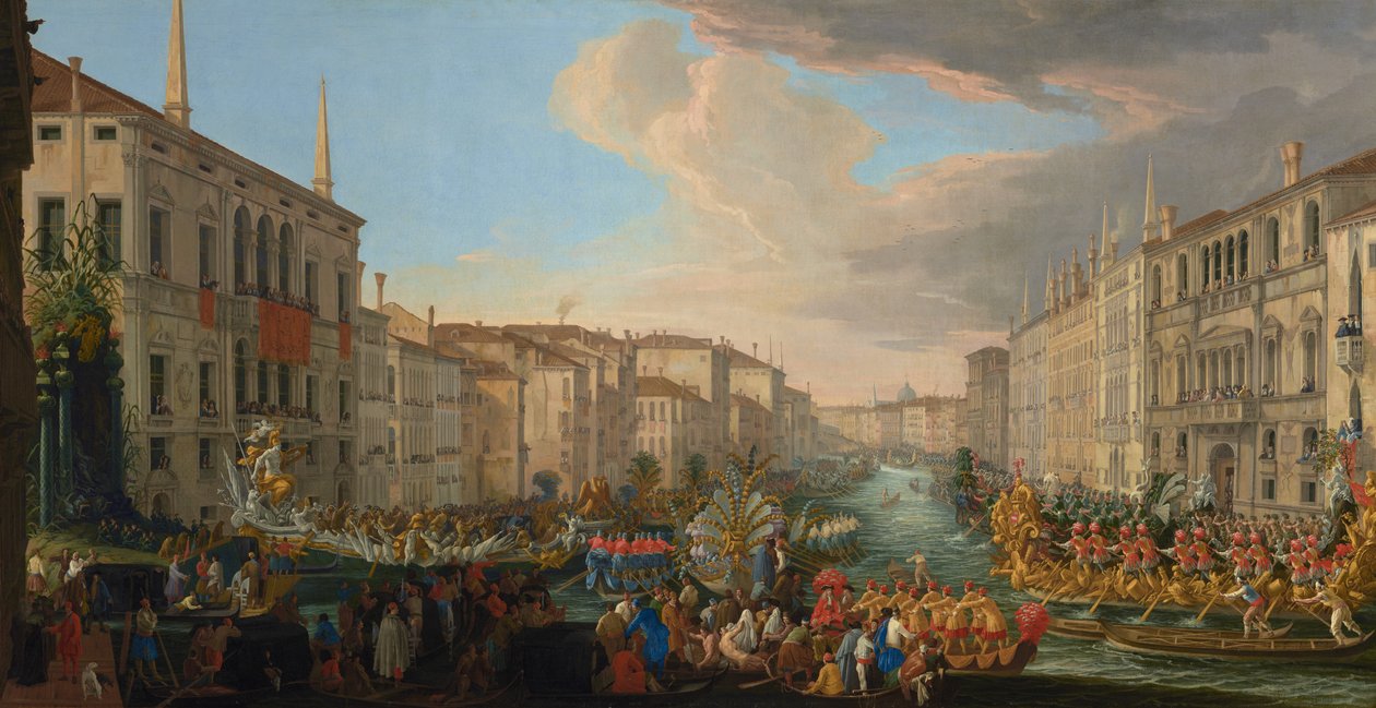 Regatta on the Grand Canal in Honor of Frederick IV, King of Denmark by Luca Carlevarijs