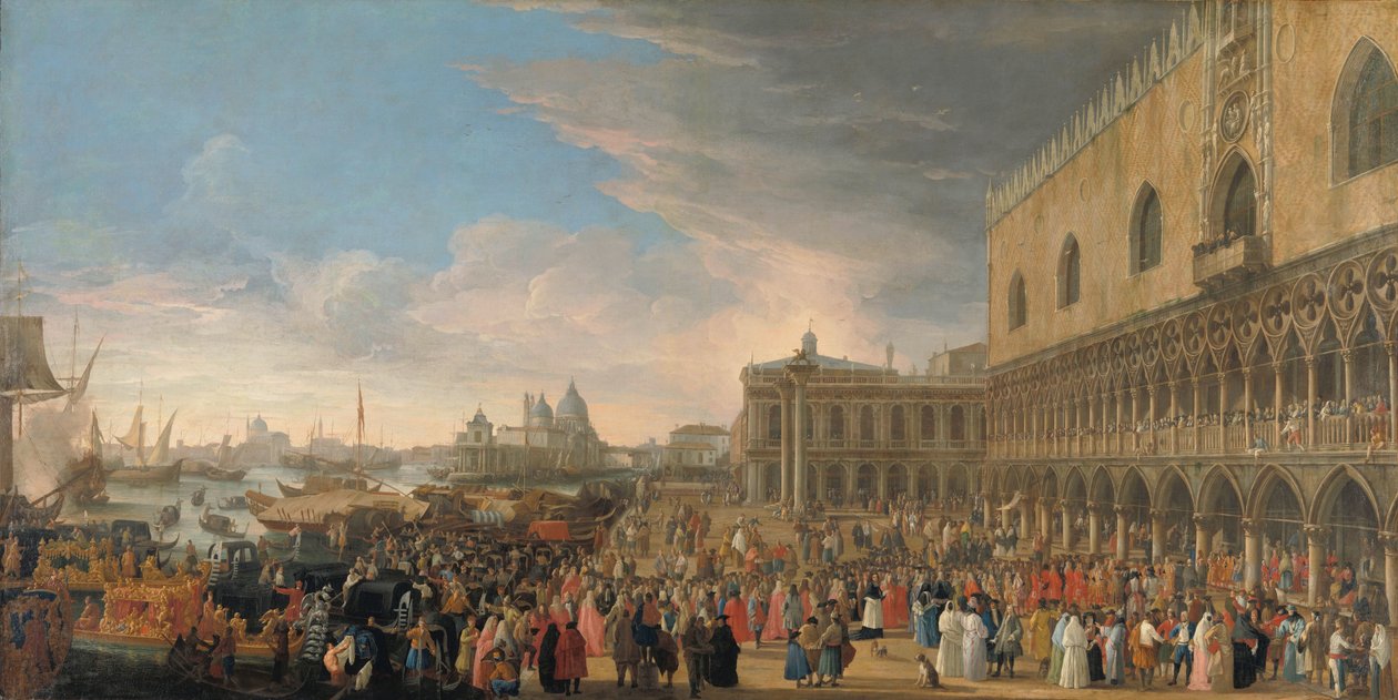 The Entry of the French Ambassador into Venice in 1706 by Luca Carlevarijs
