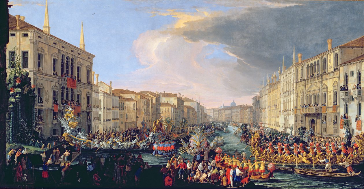 Regatta Held in Honour of Frederick VI of Denmark (1709) by Luca Carlevaris