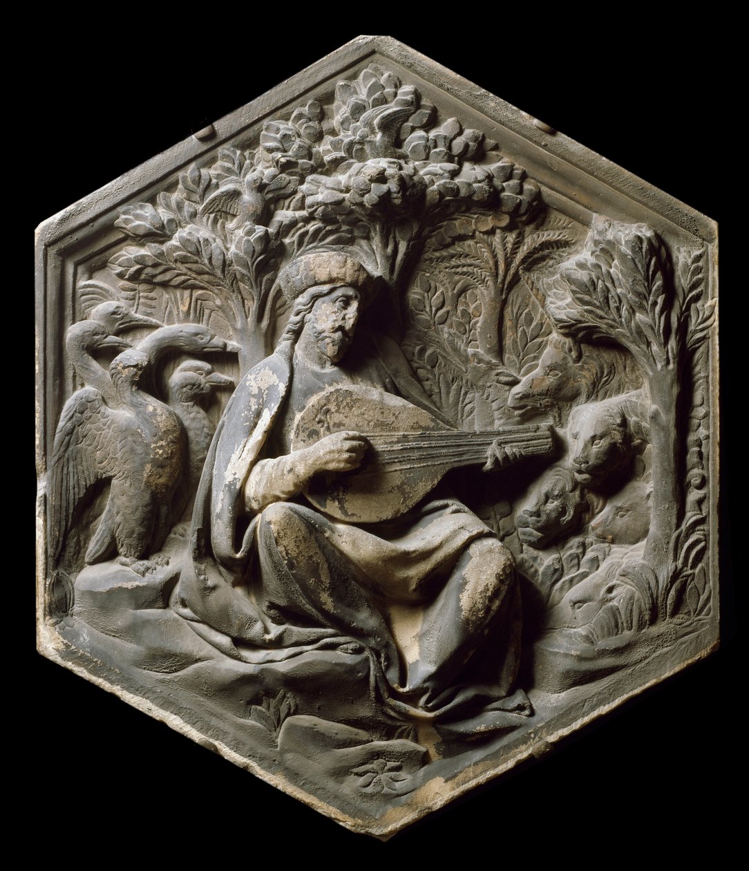 Allegory of Music as Orpheus (High Relief by Luca della Robbia) by Luca Della Robbia