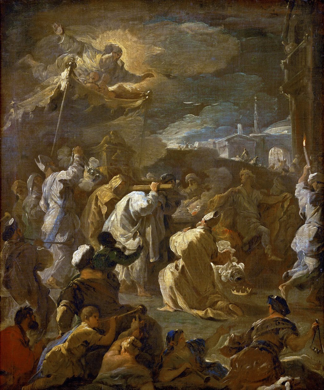 King David Bearing the Ark of the Covenant into Jerusalem by Luca Giordano