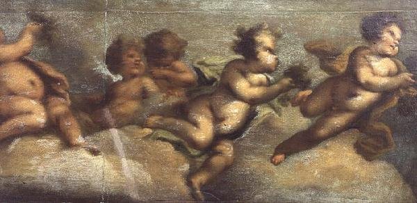Putti Disporting (detail) by Luca Giordano