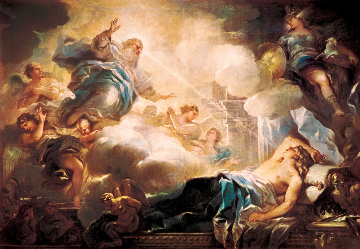 絵画 king about dream ok The Dream of King Solomon by Luca Giordano: Fine art print
