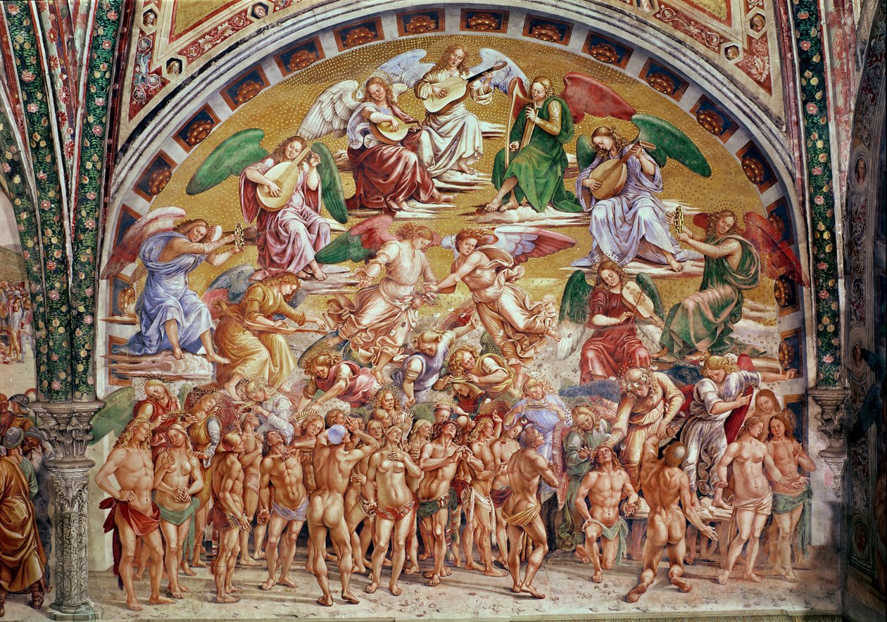 The Calling of the Chosen to Heaven by Luca Signorelli