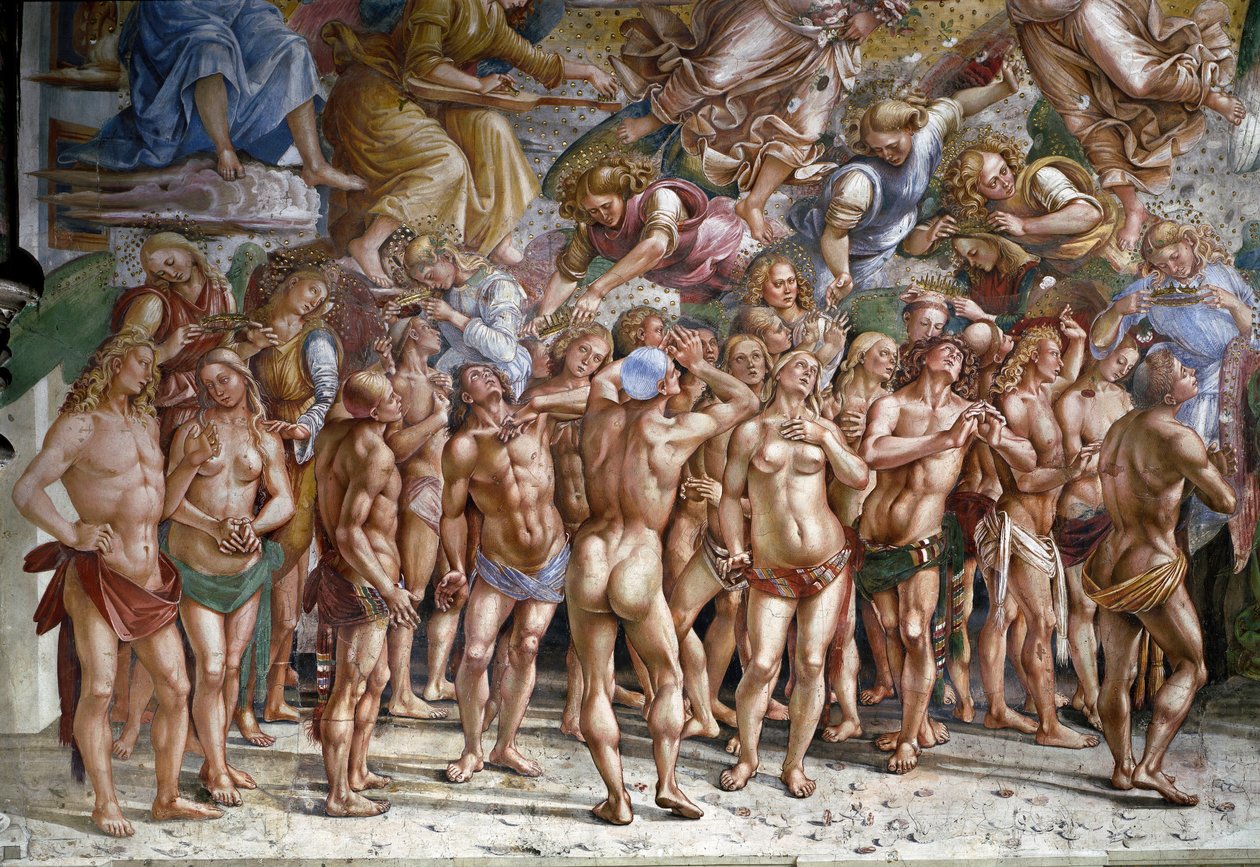 The Last Judgment: The Elected (Detail) by Luca Signorelli