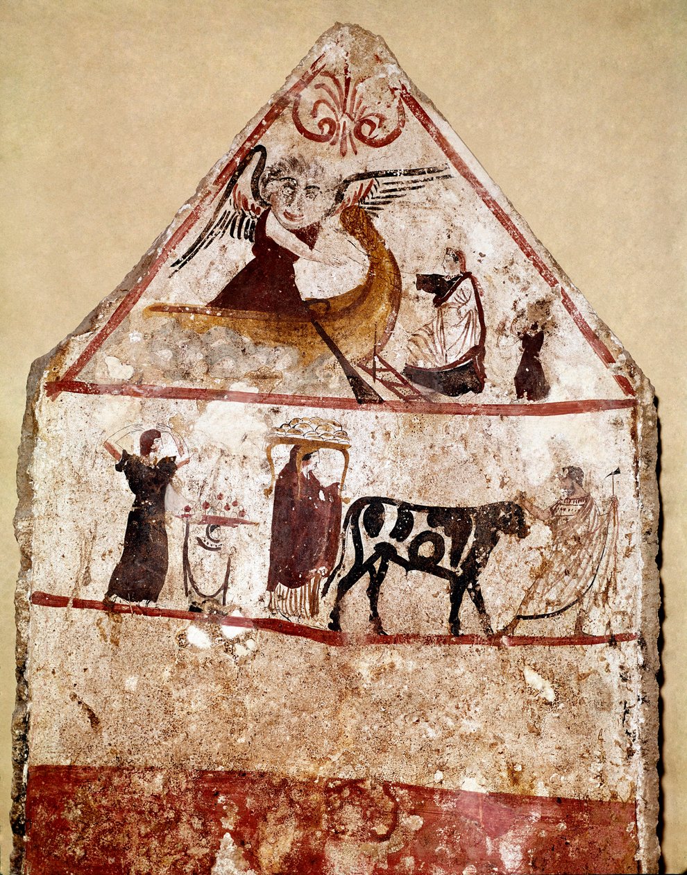 A Bull Leads on the Altar of the Sacrifice by Lucanian School