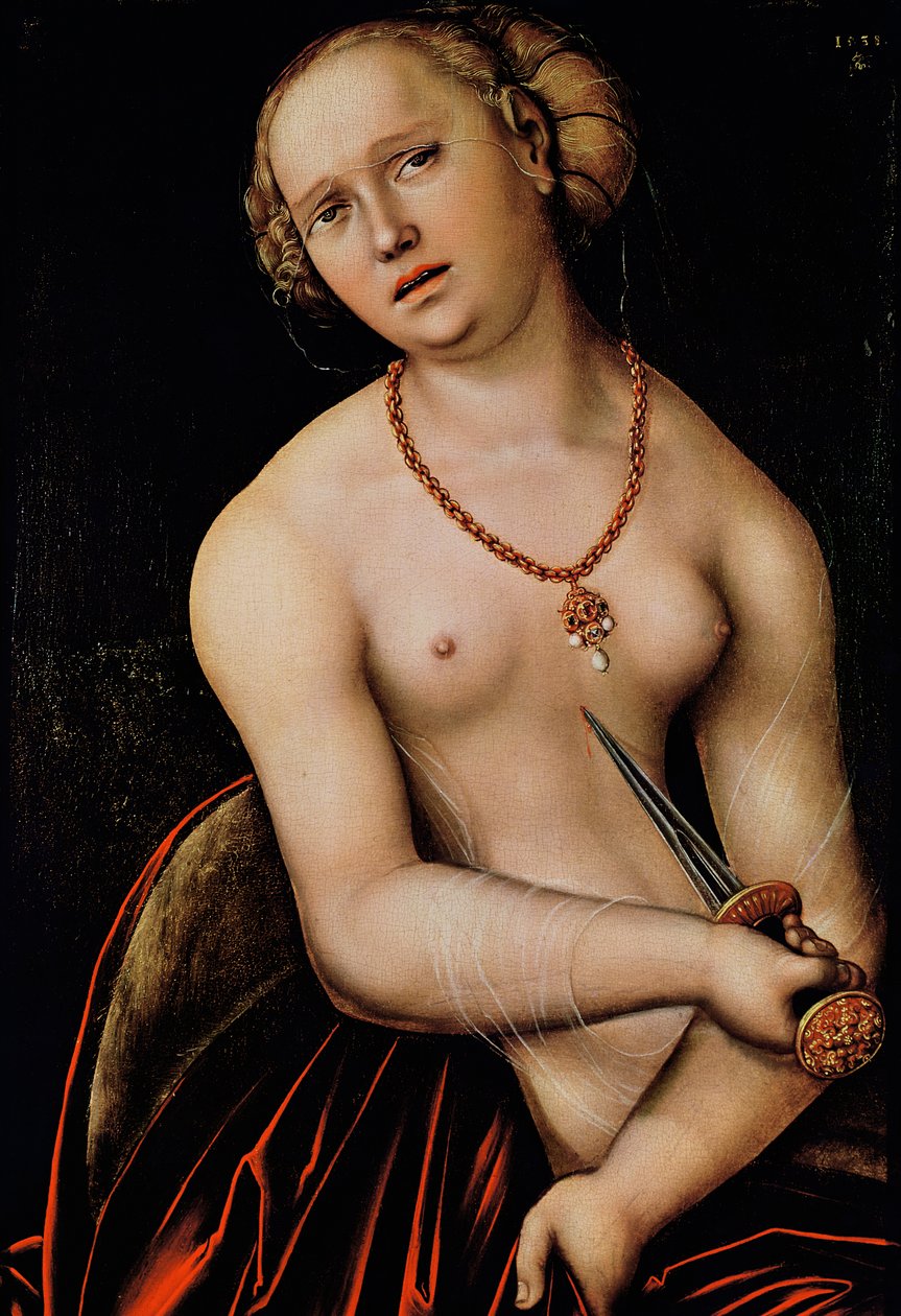 Lucretia, 1538 by Lucas Cranach the Elder: Fine art print