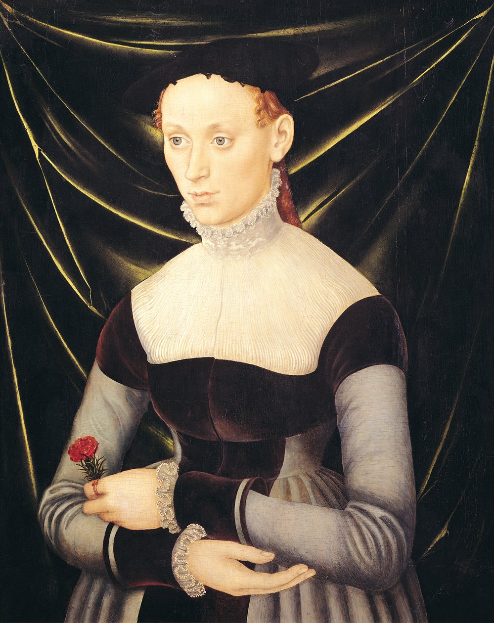 Woman with a Carnation by Lucas Cranach the Elder