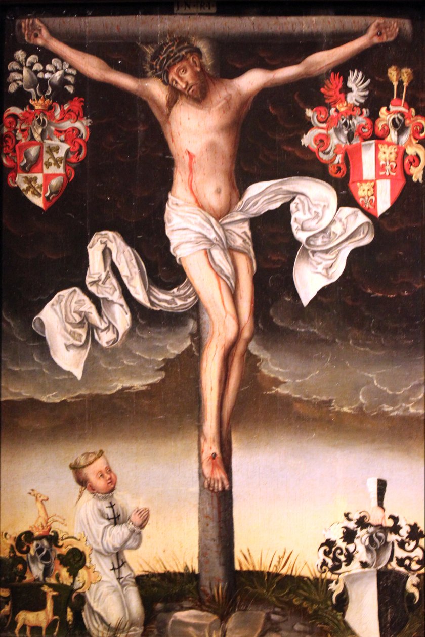 Epitaph of a Child in a Shroud by Lucas Cranach the Younger