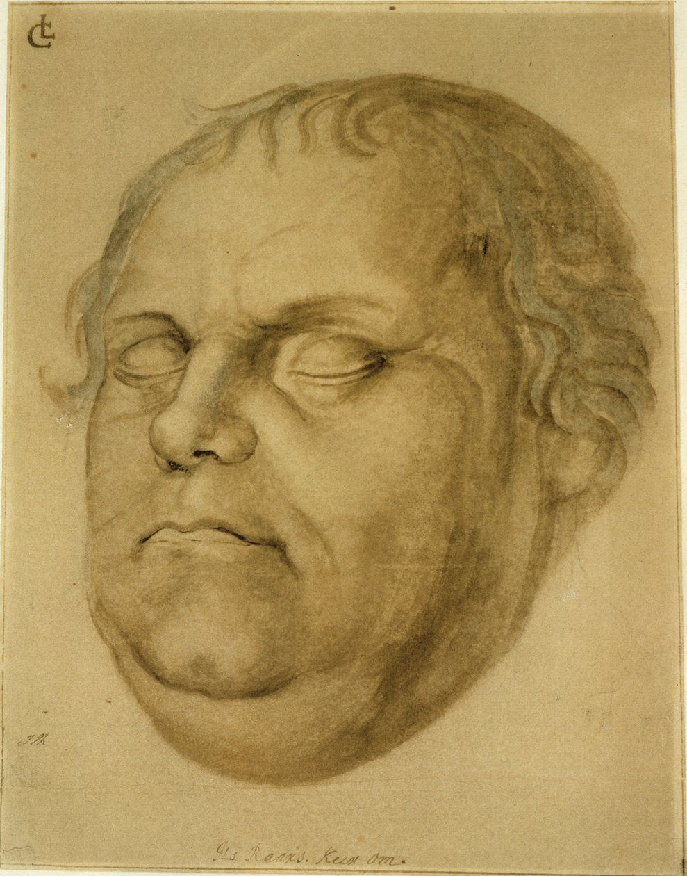 Posthumous Portrait, Martin Luther, 1546 by Lucas Fortenagl