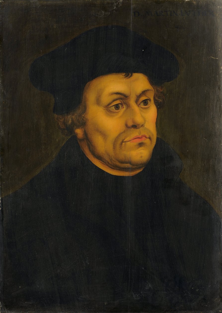 Portrait of Martin Luther by Lucas Cranach the Elder