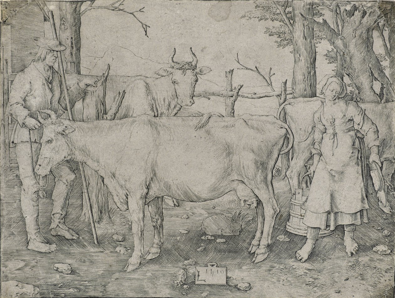 The Milkmaid by Lucas van Leyden