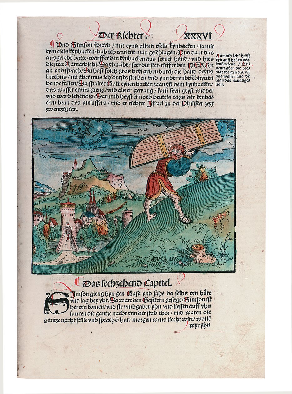 Illustration from the Old Testament, Part II, Joshua - Esther, from the Bible, Translated by Martin Luther, Wittemberg, 1524 by Lucas Cranach