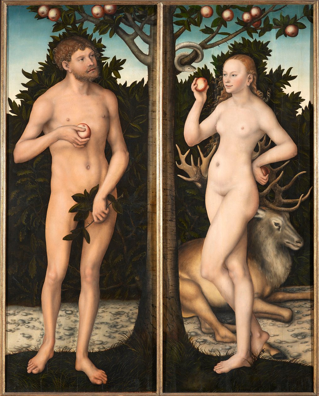 Adam and Eve by Lucas Cranach the Elder