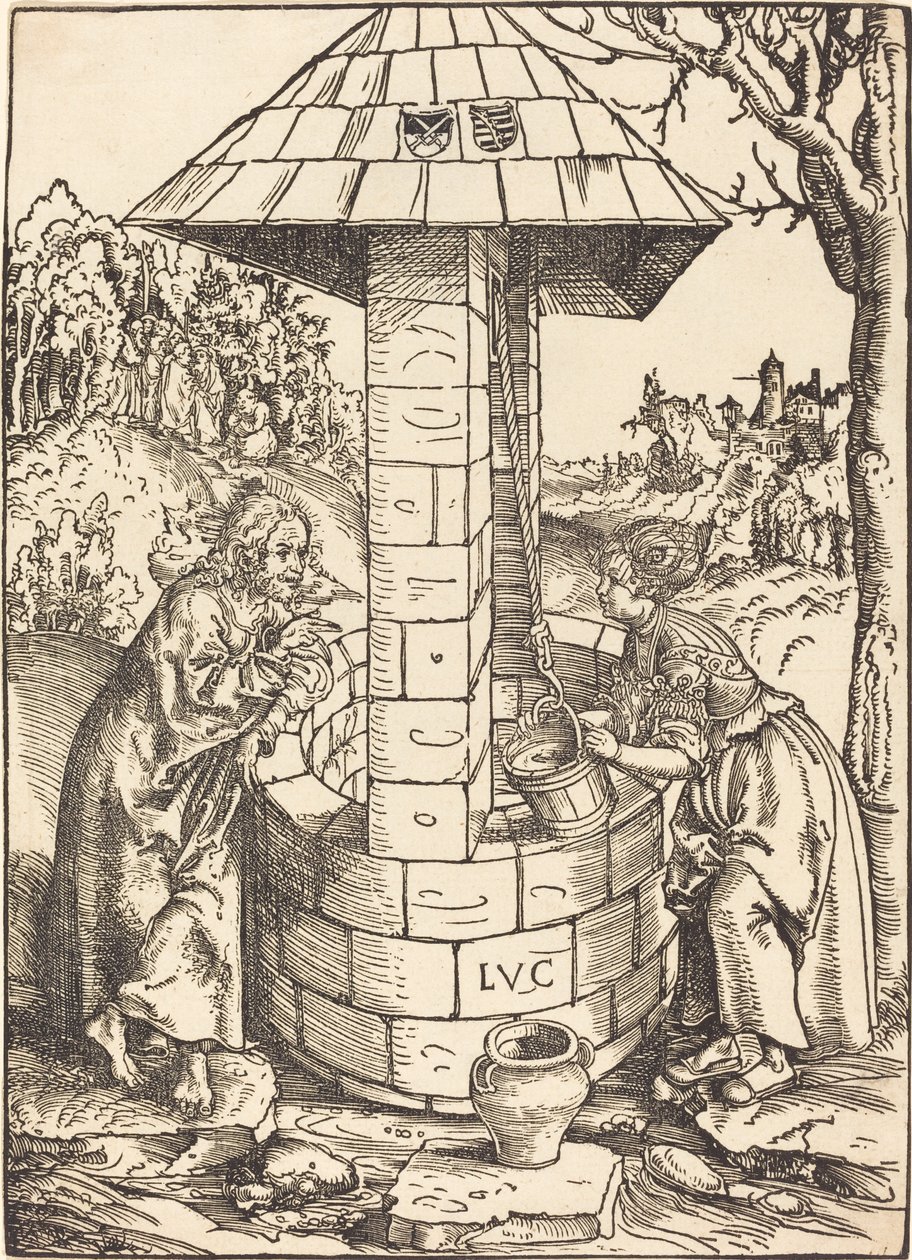 Christ and the Woman of Samaria by Lucas Cranach the Elder