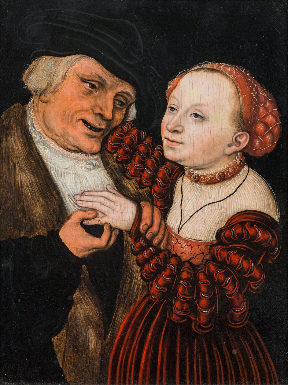 The Ill-matched Lovers by Lucas Cranach the Elder