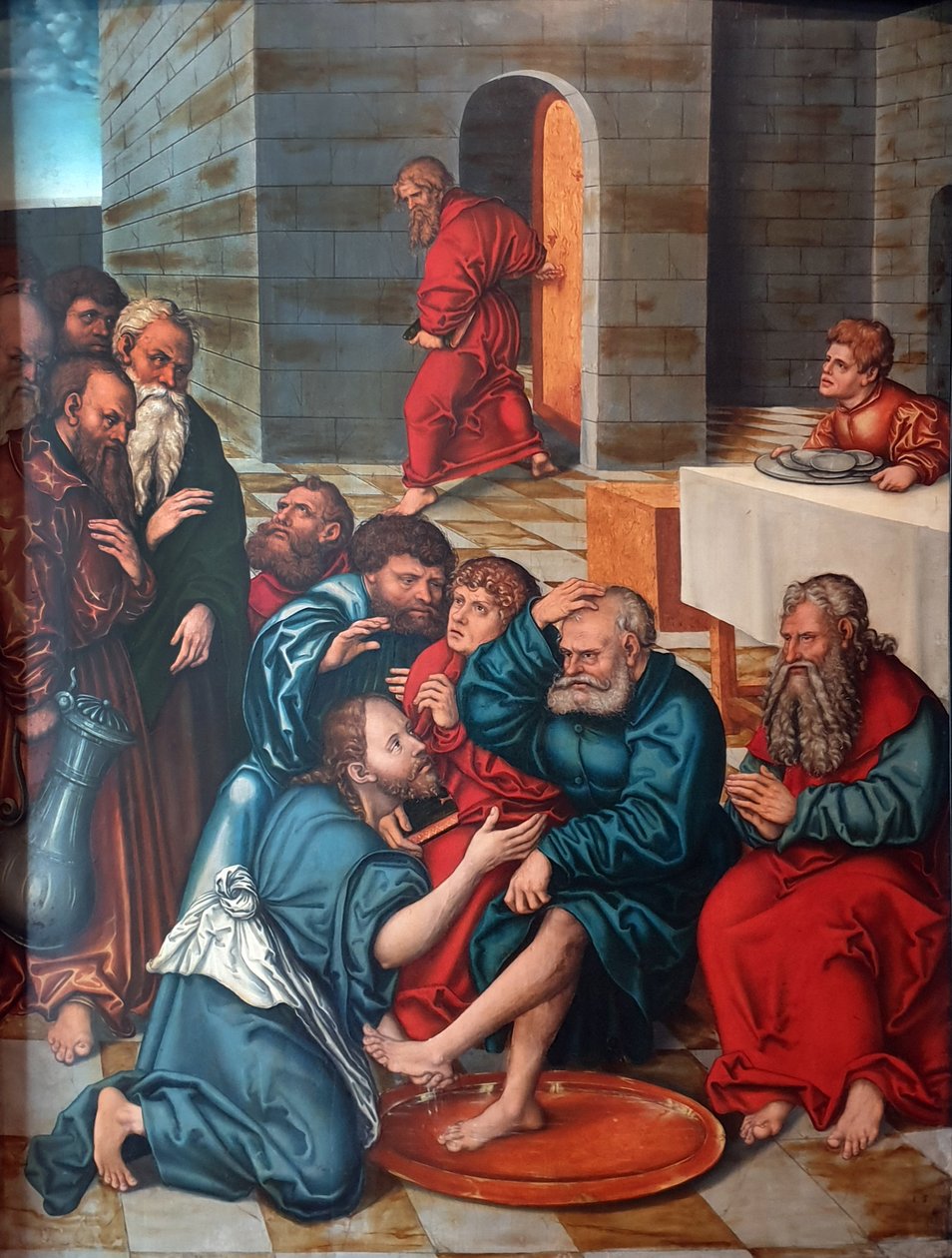 Christ Washing the Feet of the Apostles by Lucas Cranach the Elder