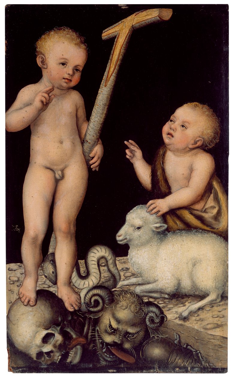 Jesus and St John as Boys by Lucas Cranach the Elder