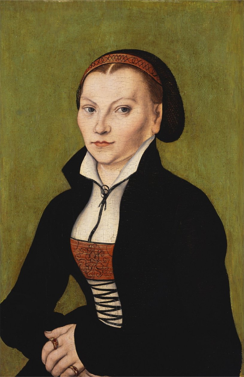 Katharina of Bora, Half-length, Facing Left by Lucas Cranach the Elder