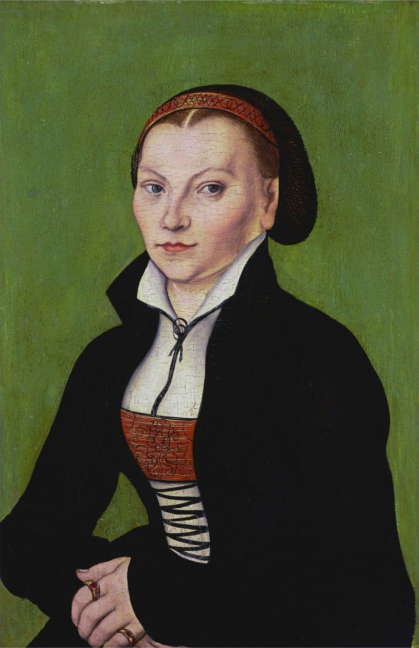 Katharina of Bora, Half-Length, Facing Left by Lucas Cranach the Elder