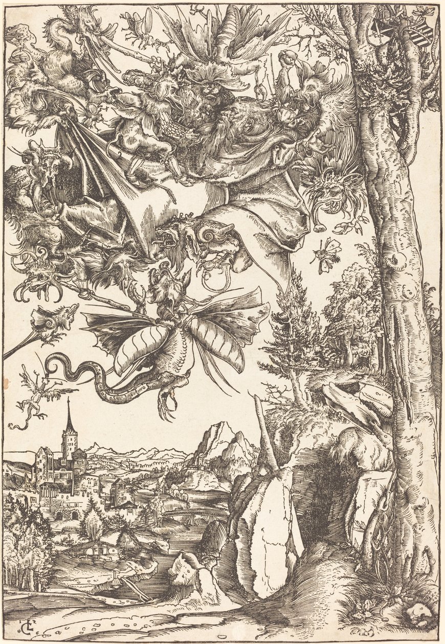 The Temptation of Saint Anthony by Lucas Cranach the Elder