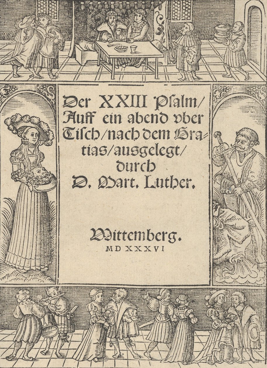 Title-Border with the Story of Salome and St. John the Baptist by Lucas Cranach the Elder