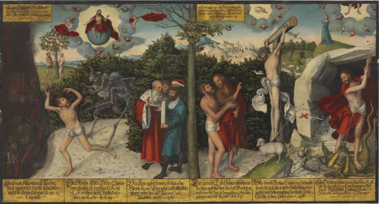 Law and Grace by Lucas Cranach the Elder and workshop