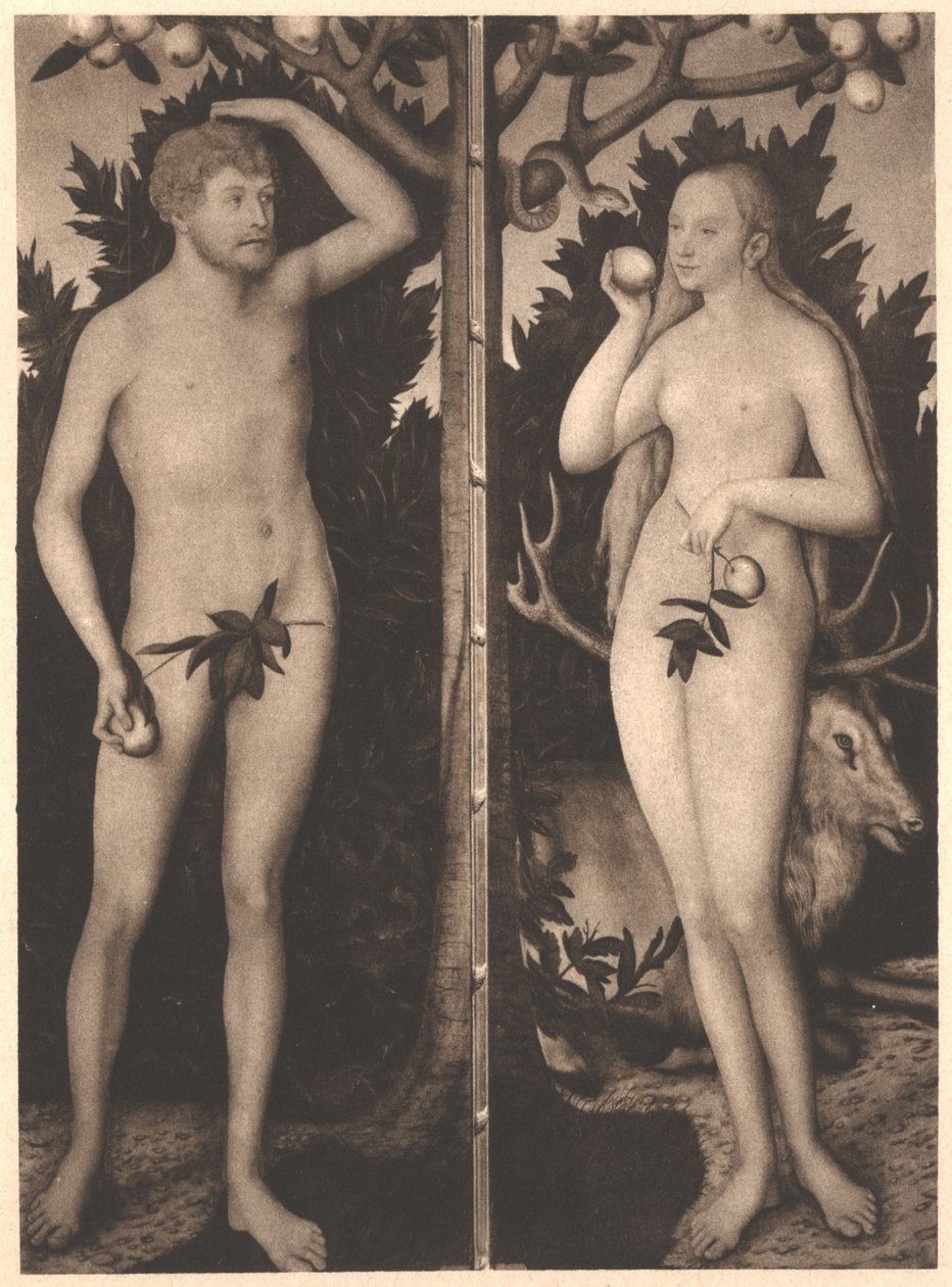 Adam and Eve by Lucas Cranach the Younger