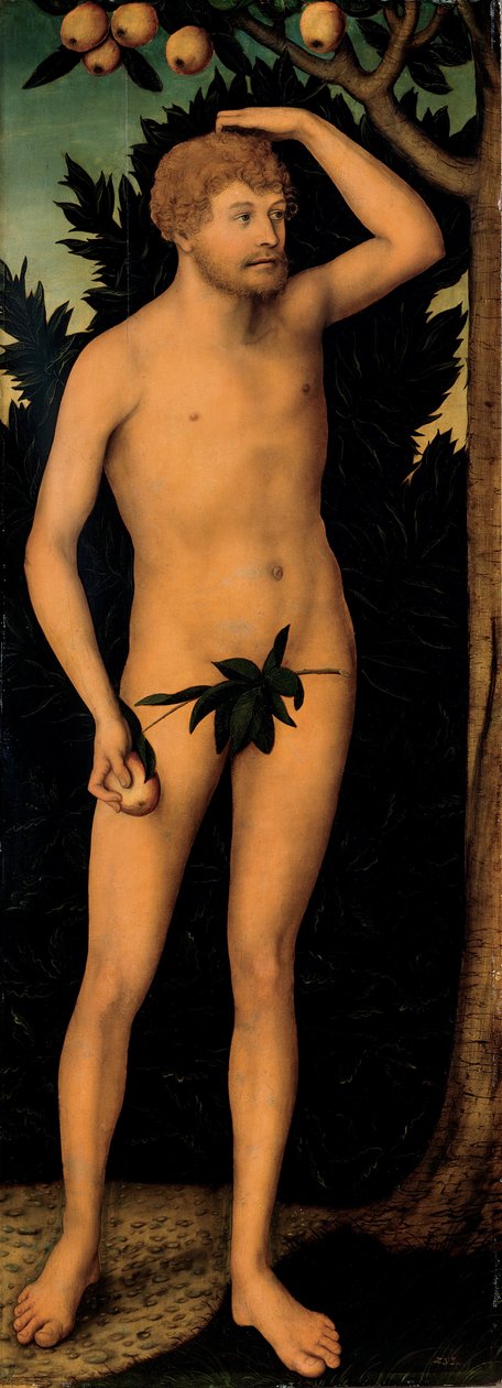 Adam and Eve by Lucas Cranach the Younger