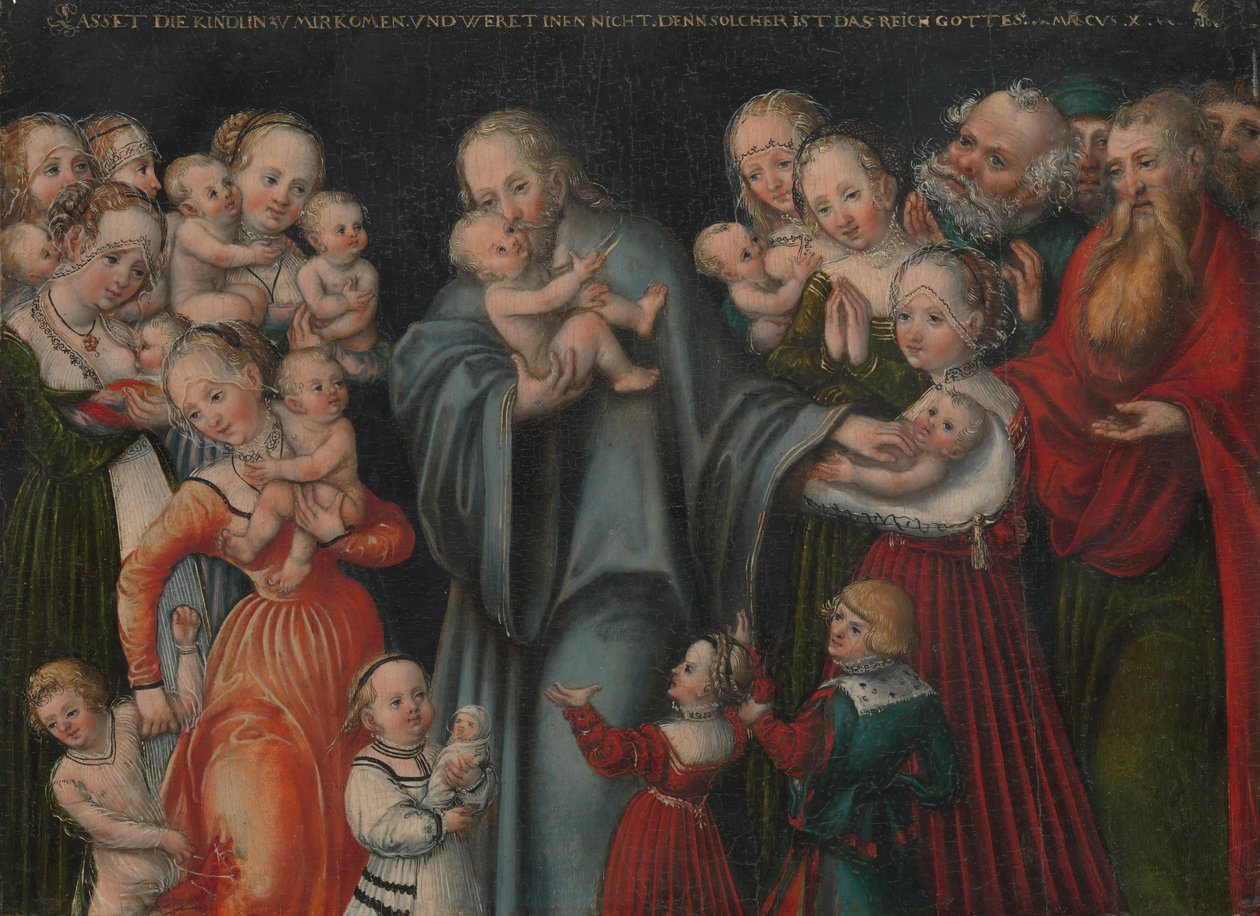 Christ Blessing the Children, ca. 1545-50 by Lucas Cranach the Younger