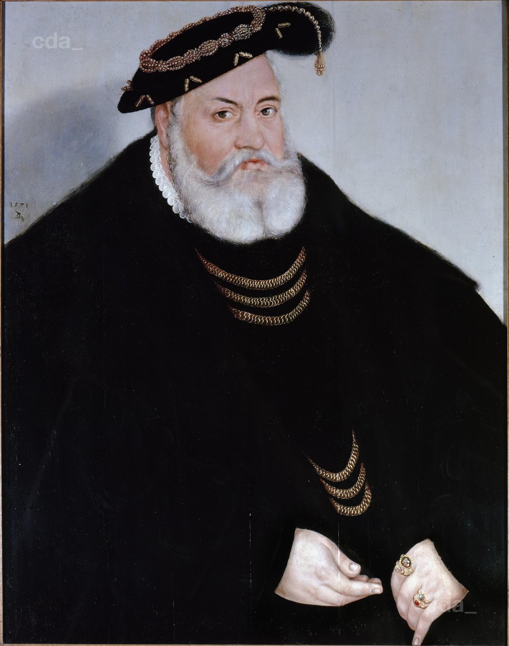 Portrait of Margrave Georg the Pious of Brandenburg-Ansbach by Lucas Cranach the Younger