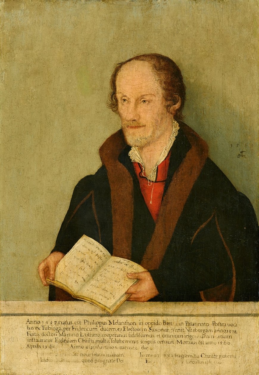 Portrait of Philipp Melanchthon by Lucas Cranach the Younger
