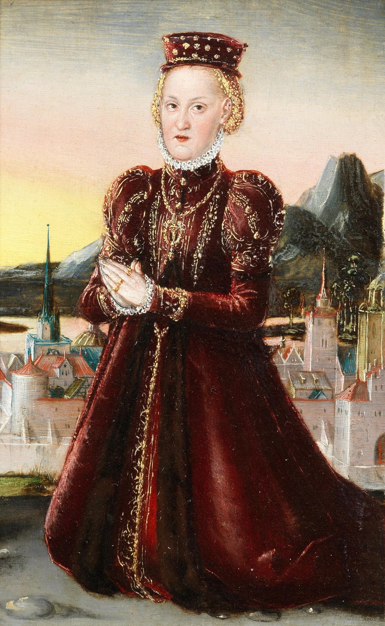 Portrait of Princess Agnes Countess of Barby by Lucas Cranach the Younger
