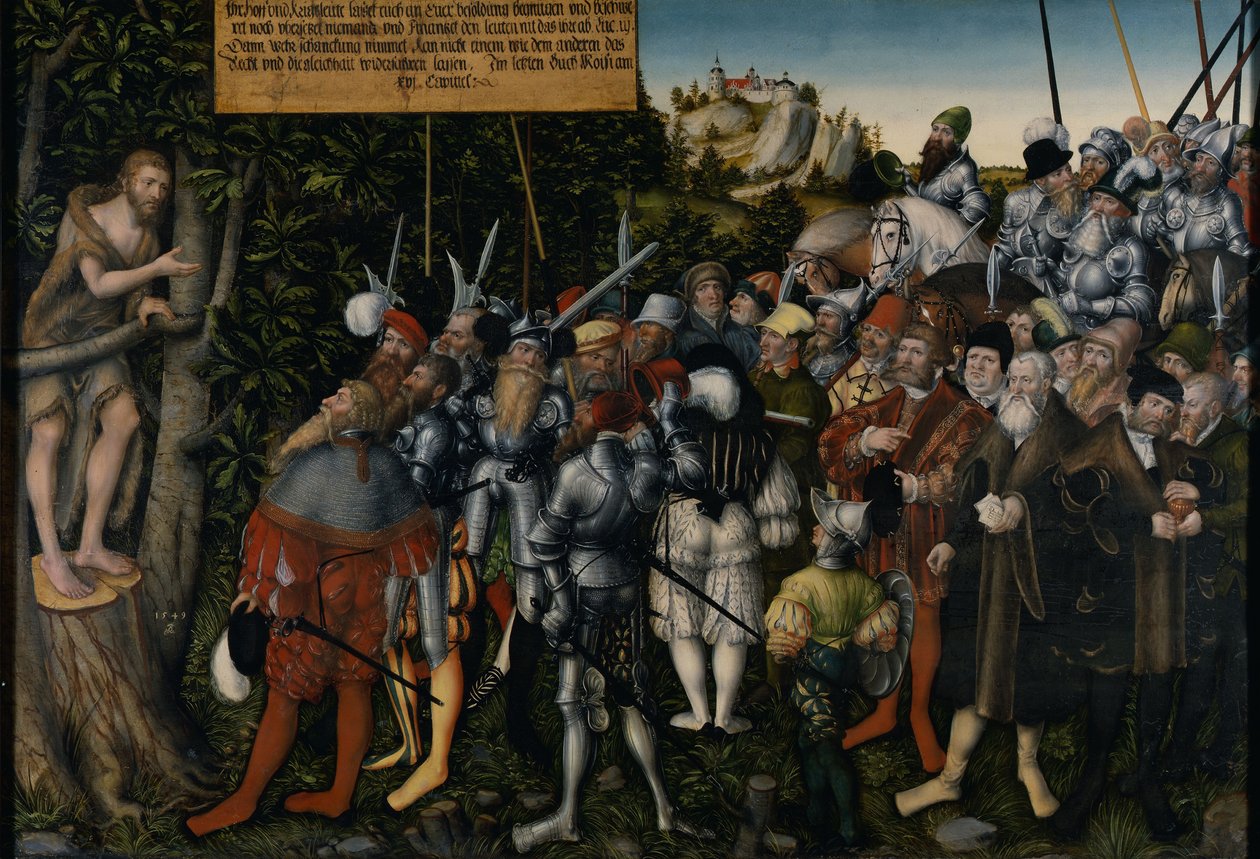 The Sermon of John the Baptist, 1549 by Lucas Cranach the Younger
