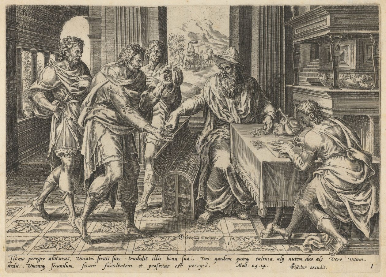 The Parable of the Talents by Lucas Doetechum van