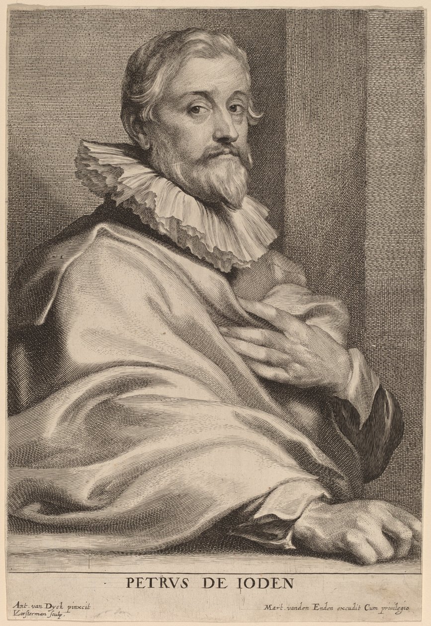 Pieter de Jode the Elder by Lucas Emil Vorsterman after Sir Anthony van Dyck